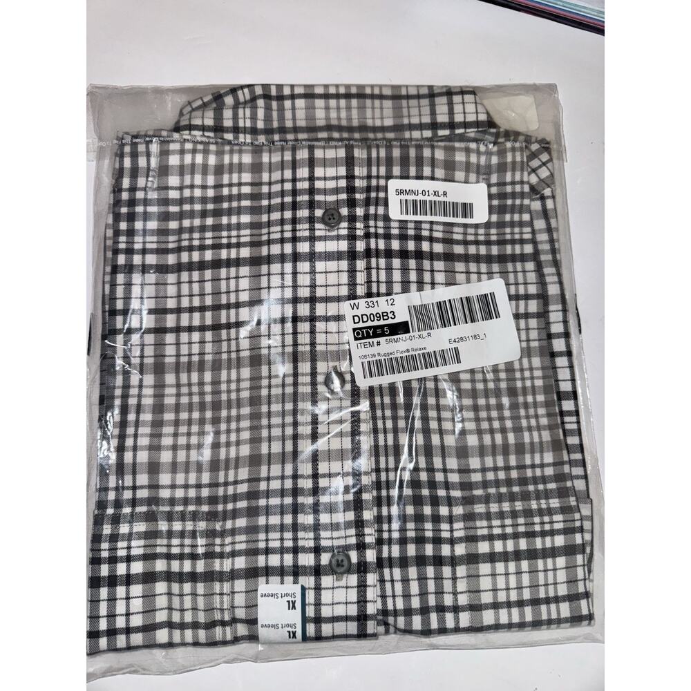 NWT Carhartt Mens Shirt Rugged Flex Relaxed Fit Lightweight Short Sleeve XL Gray - Picture 7 of 7